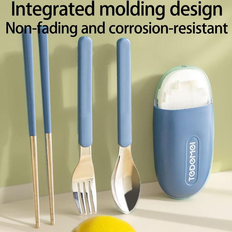 Outdoor Camping Set Portable Office Worker Chopsticks Spoon Two-Piece Set