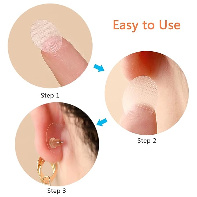 Invisible Earlobe Support Patches – 200 PCS (Buy 1 Get 1 FREE)